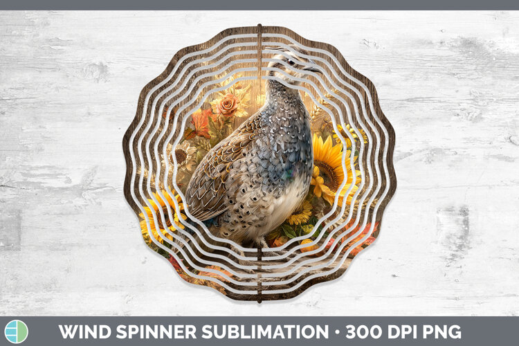 GorgeousFarm Rustic Autumn Wind Spinner design.