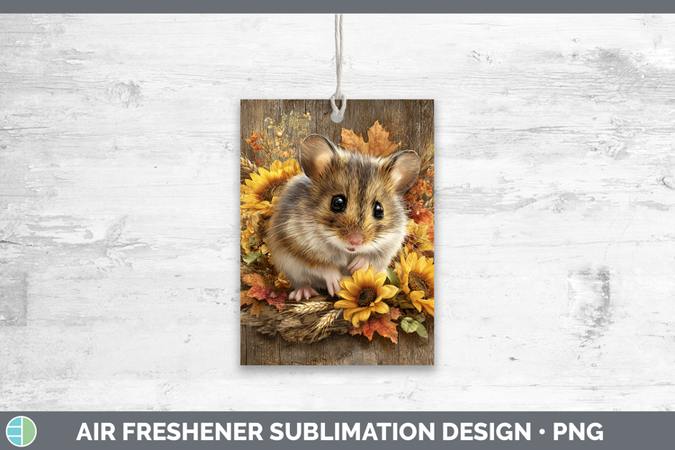 Mouse Farm Rustic Autumn Air Freshener Sublimation Design