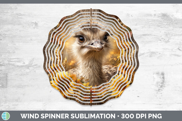 GorgeousFarm Rustic Autumn Wind Spinner design.