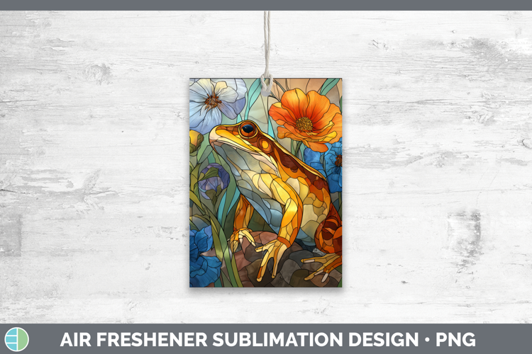 Bullfrog Air Freshener Farm Stained Glass Flowers Sublimatio