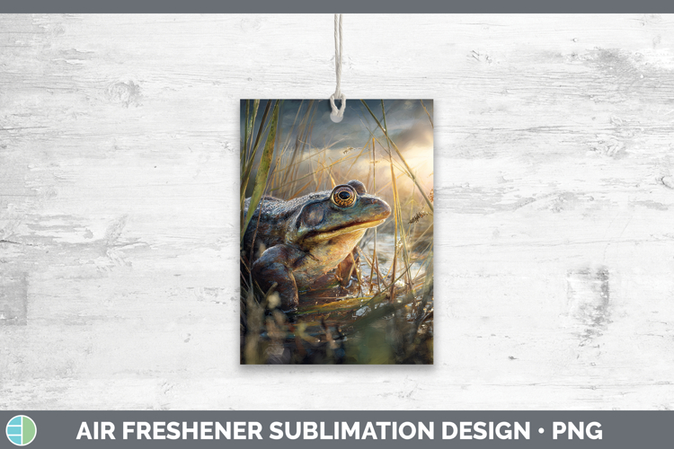Bullfrog Farm Sunset Air Freshener Sublimation Design