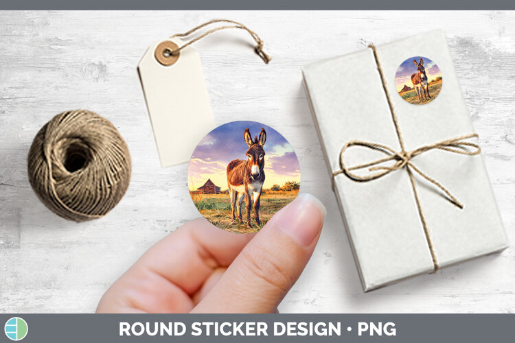 GorgeousFarm Sunset Stickers design.