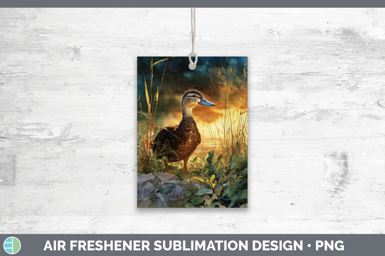 Duck Farm Sunset Air Freshener Sublimation Design