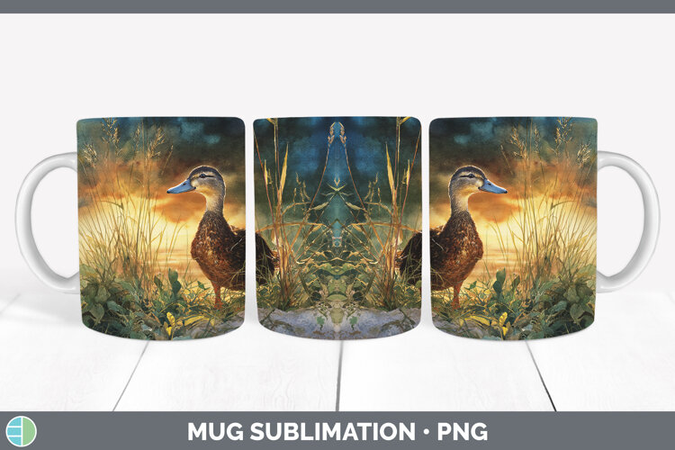 GorgeousFarm Sunset Mug Wrap design.