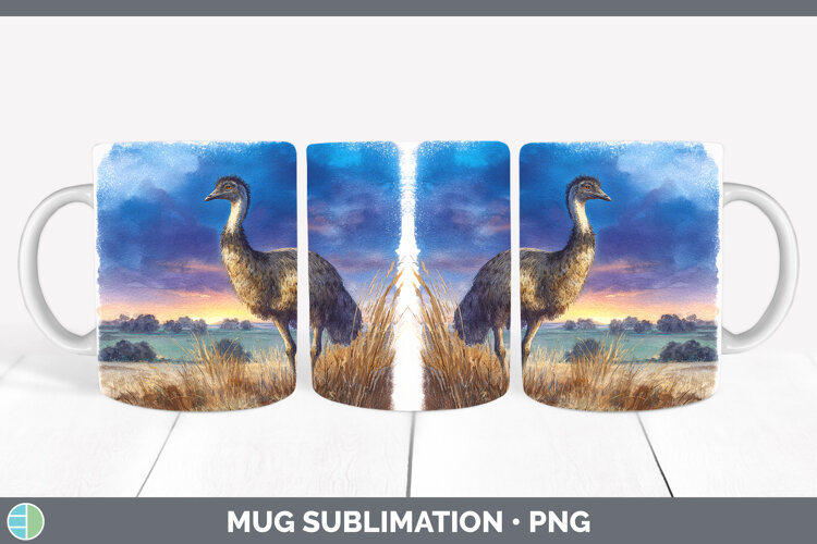 GorgeousFarm Sunset Mug Wrap design.