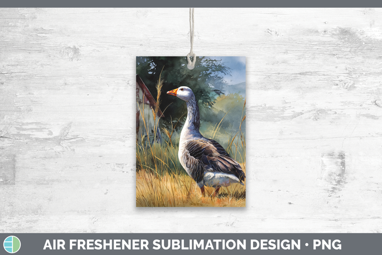 Goose Farm Sunset Air Freshener Sublimation Design