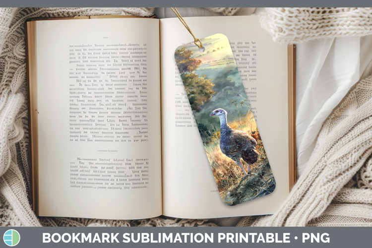 Guinea Hen Farm Sunset Bookmark Sublimation Design