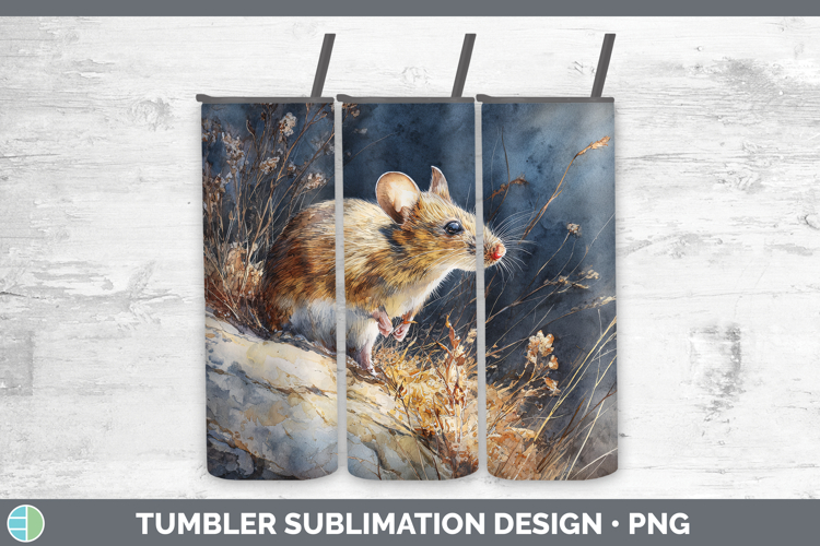 Mouse Farm Sunset Tumbler Sublimation Design