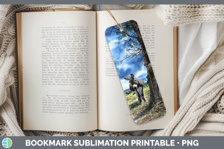 Mule Farm Sunset Bookmark Sublimation Design
