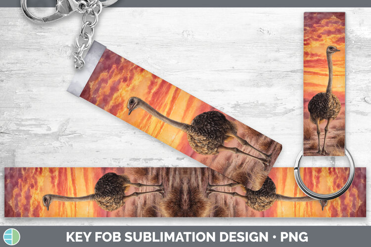 GorgeousFarm Sunset Key Fob design.