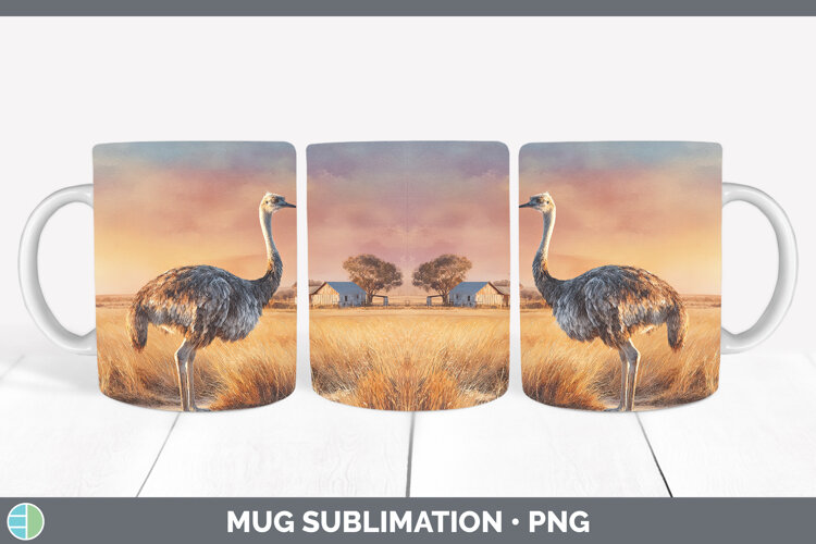 GorgeousFarm Sunset Mug Wrap design.