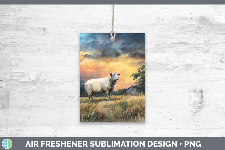 GorgeousFarm Sunset Air Freshener design.
