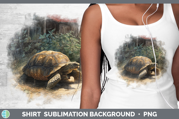 Tortoise Farm Sunset Shirt Sublimation Design