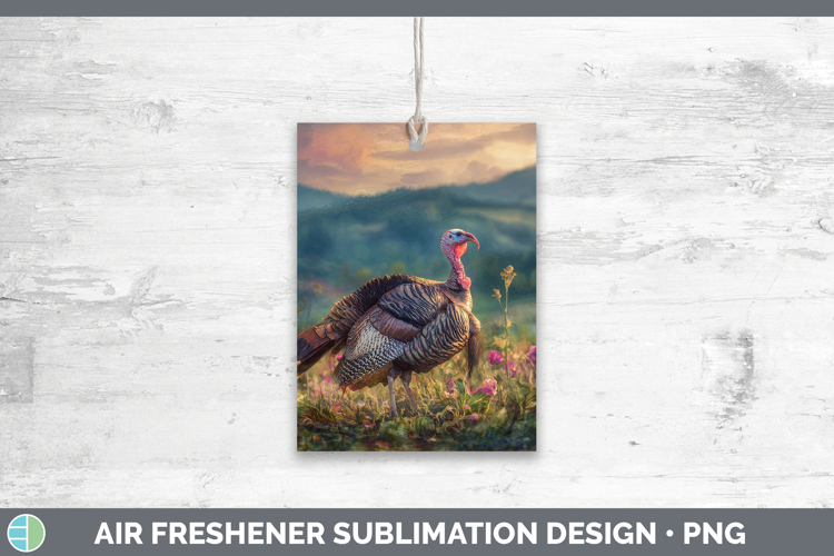 Turkey Farm Sunset Air Freshener Sublimation Design