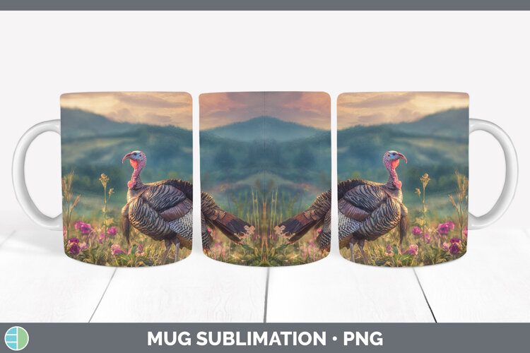 GorgeousFarm Sunset Mug Wrap design.