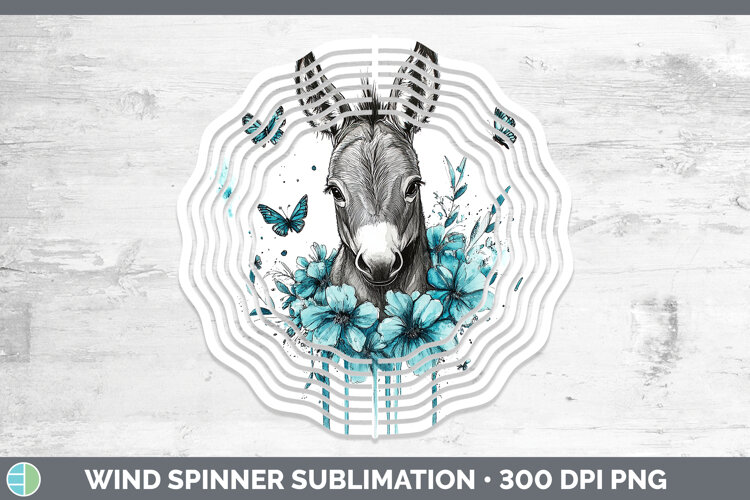 GorgeousFarm Teal Drips Wind Spinner design.