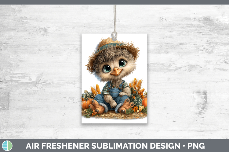 Emu Farm Thanksgiving Overalls Air Freshener Sublimation Des