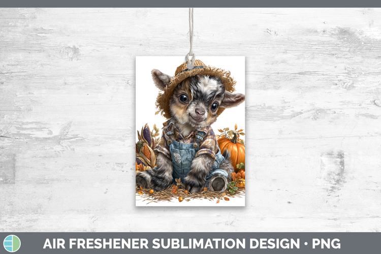 Goat Farm Thanksgiving Overalls Air Freshener Sublimation De