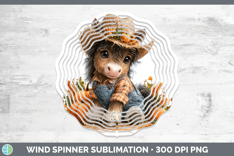 Horse Farm Thanksgiving Overalls Wind Spinner Sublimation De