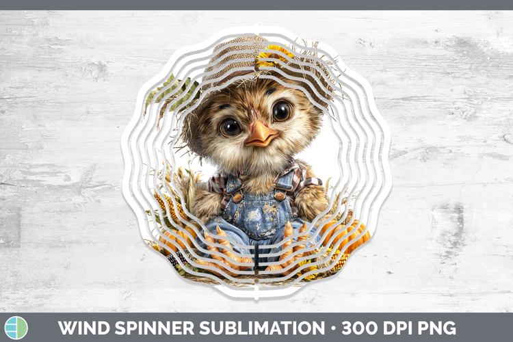 Turkey Farm Thanksgiving Overalls Wind Spinner Sublimation D