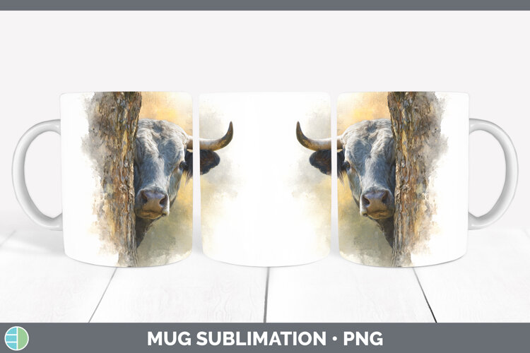 GorgeousFarm Tree Peek Mug Wrap design.