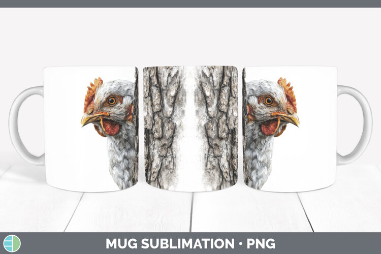 GorgeousFarm Tree Peek Mug Wrap design.