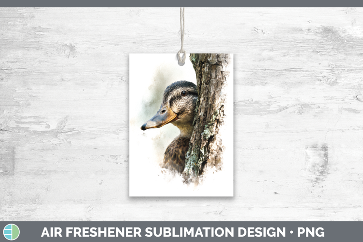 Duck Farm Tree Peek Air Freshener Sublimation Design