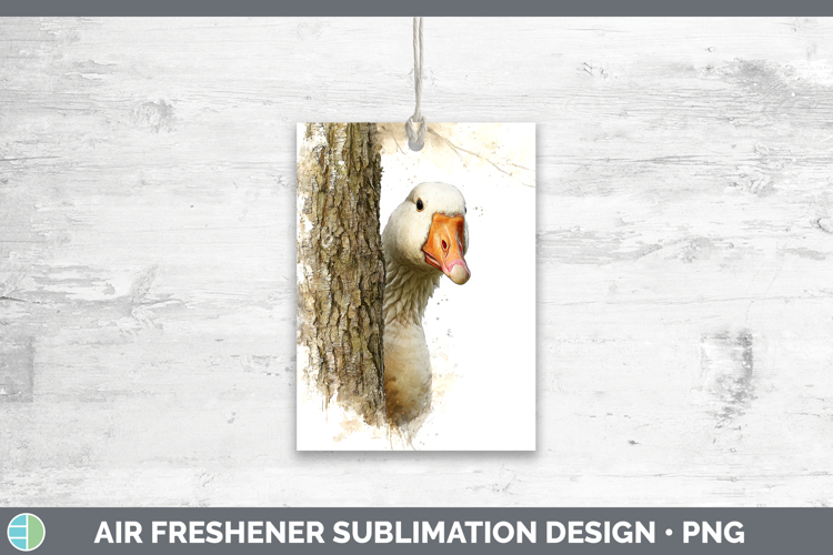 Goose Farm Tree Peek Air Freshener Sublimation Design
