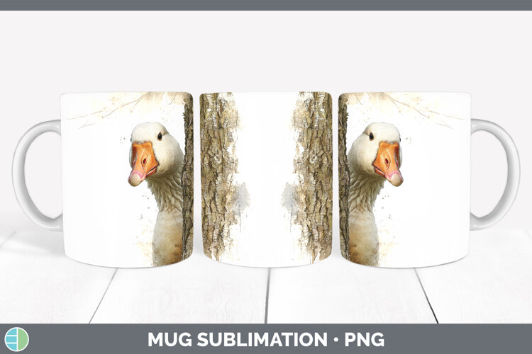 GorgeousFarm Tree Peek Mug Wrap design.