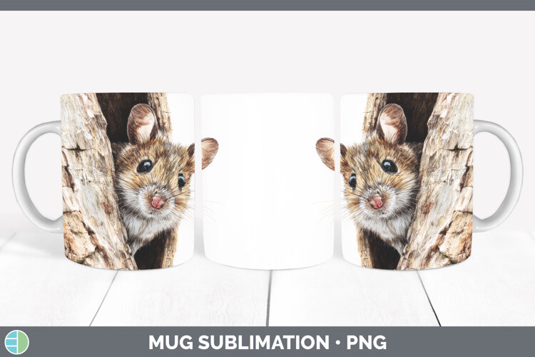 GorgeousFarm Tree Peek Mug Wrap design.