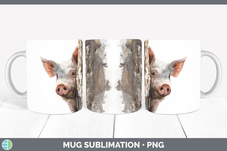 GorgeousFarm Tree Peek Mug Wrap design.
