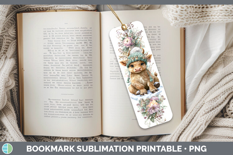 GorgeousFarm Winter Knit Hat Bookmark design.