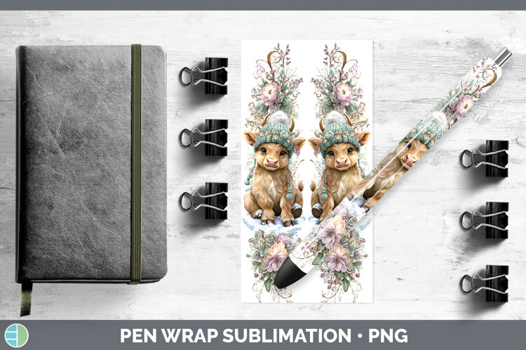 GorgeousFarm Winter Knit Hat Pen Wrap design.