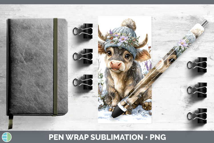 GorgeousFarm Winter Knit Hat Pen Wrap design.