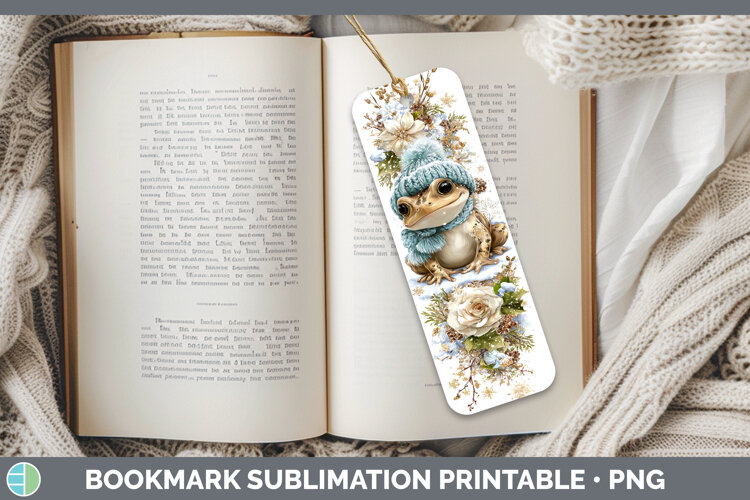 GorgeousFarm Winter Knit Hat Bookmark design.