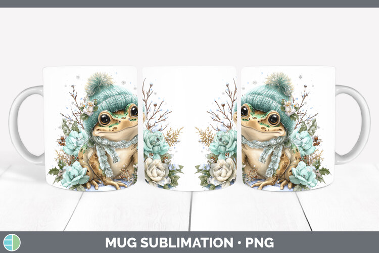 GorgeousFarm Winter Knit Hat Mug Wrap design.