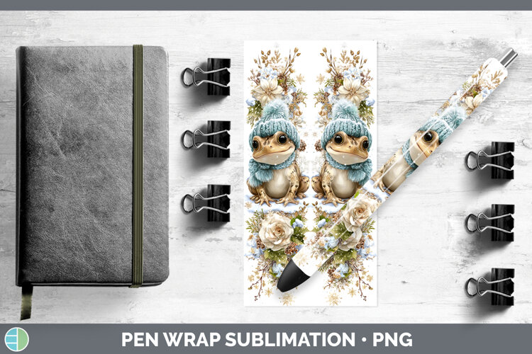 GorgeousFarm Winter Knit Hat Pen Wrap design.