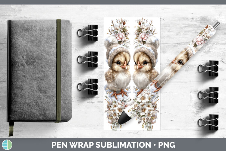 GorgeousFarm Winter Knit Hat Pen Wrap design.