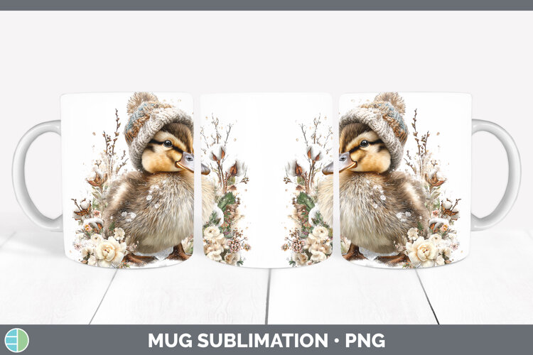 GorgeousFarm Winter Knit Hat Mug Wrap design.