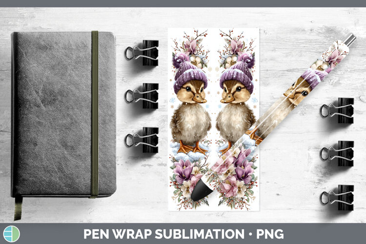 GorgeousFarm Winter Knit Hat Pen Wrap design.