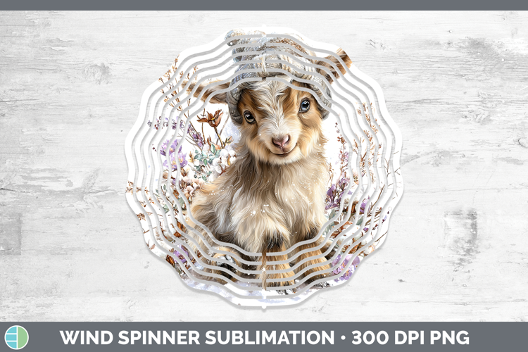 Goat Farm Winter Knit Hat Wind Spinner Sublimation Design