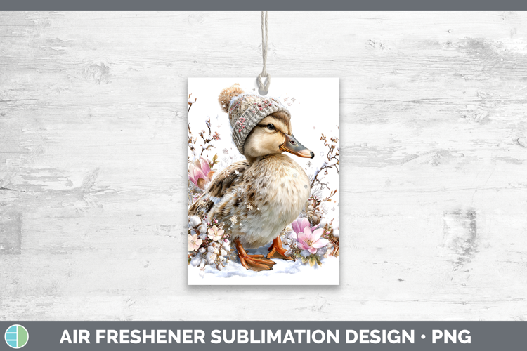 Goose Farm Winter Knit Hat Air Freshener Sublimation Design
