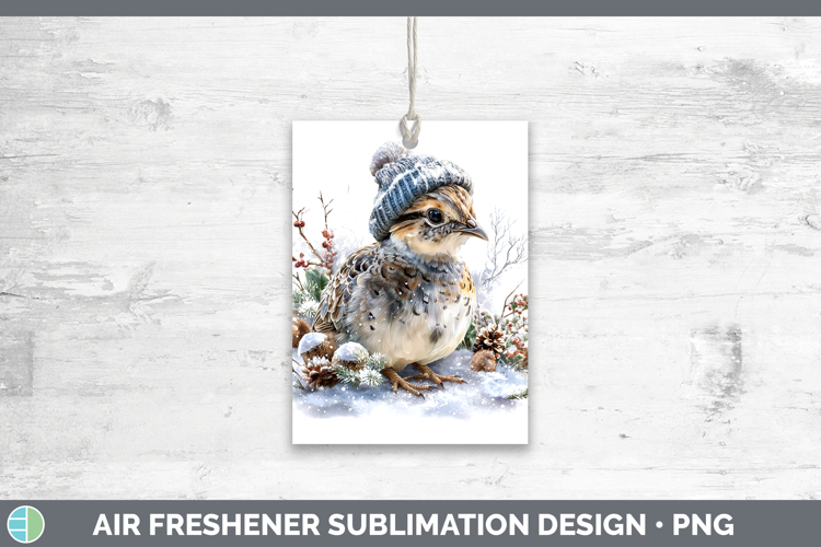 Guinea Hen Farm Winter Knit Hat Air Freshener Sublimation De