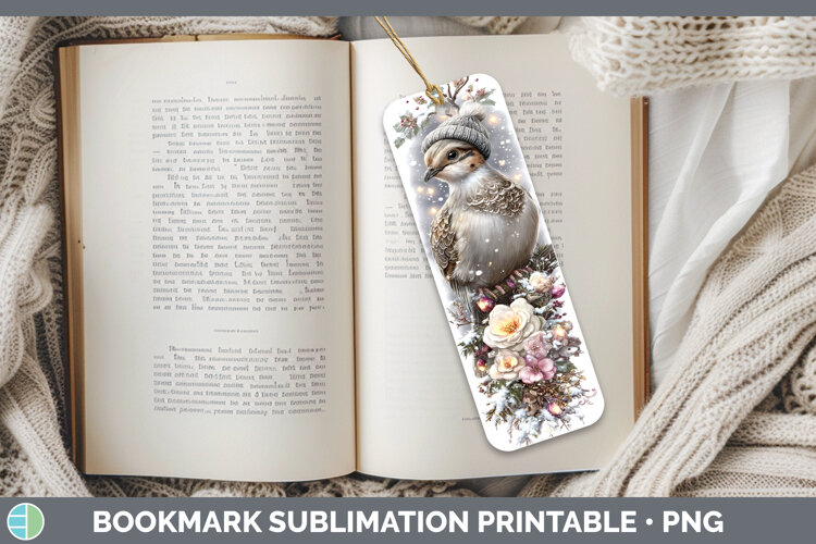 GorgeousFarm Winter Knit Hat Bookmark design.