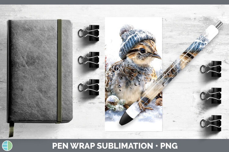 GorgeousFarm Winter Knit Hat Pen Wrap design.