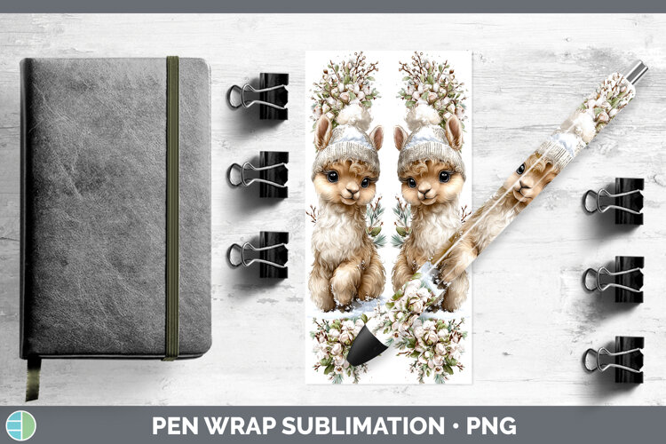 GorgeousFarm Winter Knit Hat Pen Wrap design.