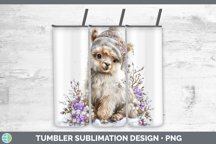 GorgeousFarm Winter Knit Hat Tumbler design.