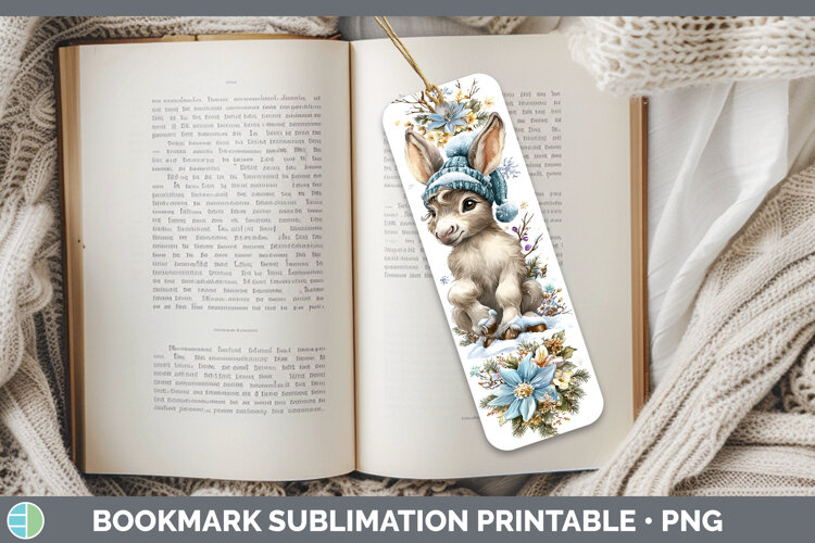 GorgeousFarm Winter Knit Hat Bookmark design.