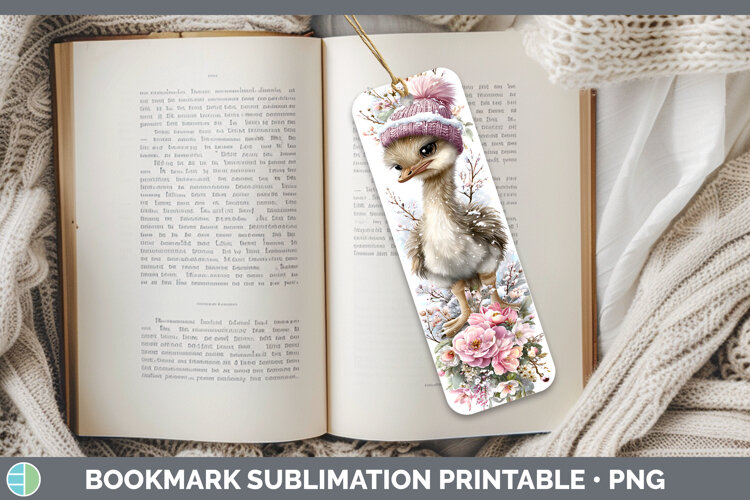 GorgeousFarm Winter Knit Hat Bookmark design.