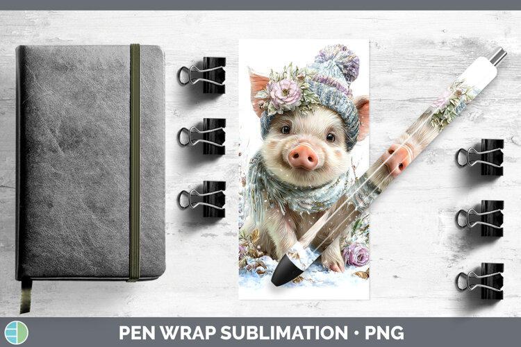 GorgeousFarm Winter Knit Hat Pen Wrap design.